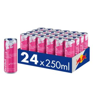 Red Bull Energy Drink Peach Edition – 24er-Tray – Getränk mit Weißpfirsich-Geschmack, Einweg (24 × 250 ml)